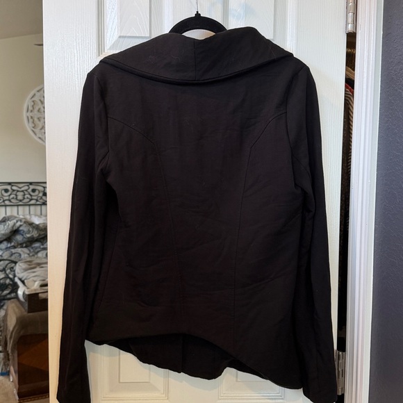 Helmut Lang Asymmetrical Villious Knit Moto Jacket Black Medium - Picture 6 of 6